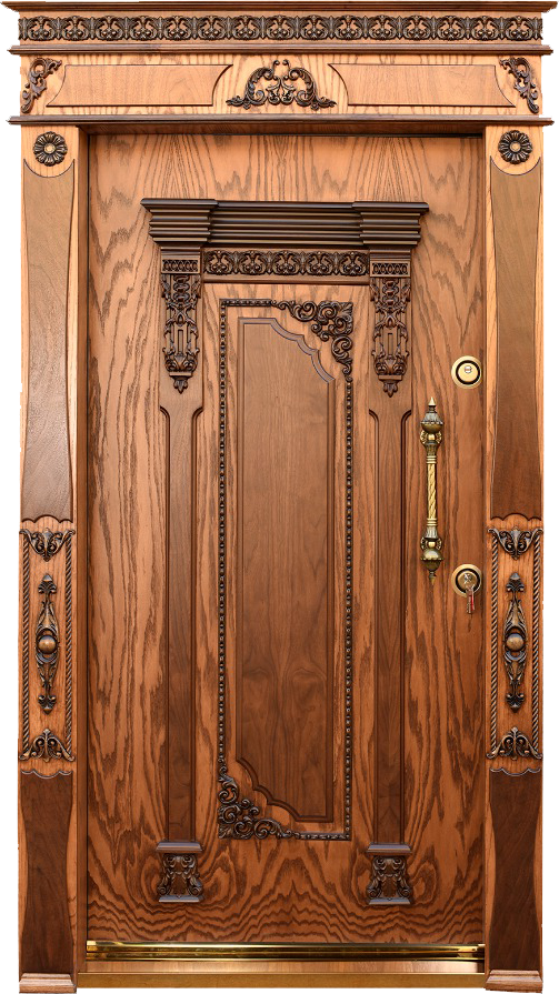 درب اتاقی فوق‌لوکس راش تاج‌دار کد SCD-ROYAL-OAK